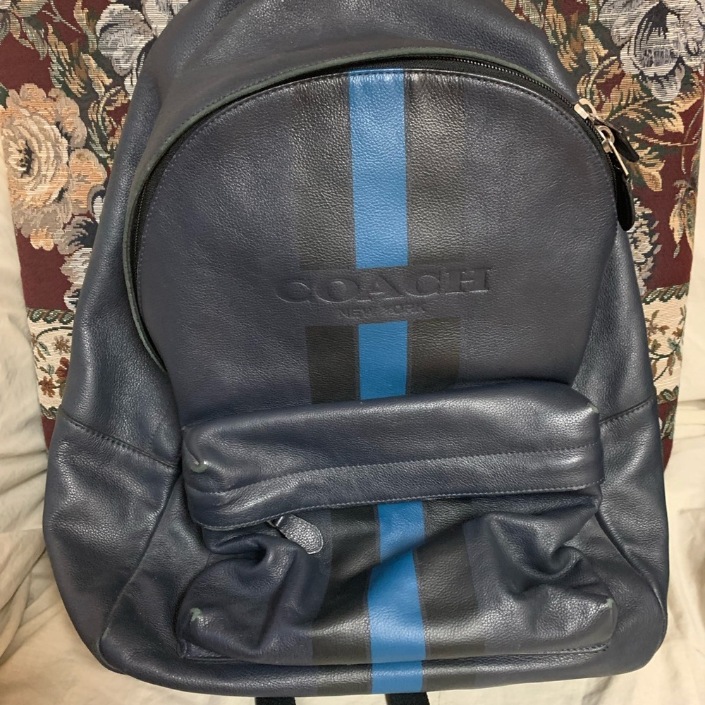 Used Coach leather backpack
